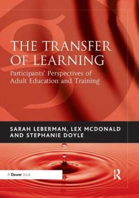 Book cover of: Transfer of Learning. By: Sarah Leberman
