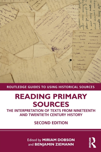 Book cover of: Reading Primary Sources. By: Miriam Dobson