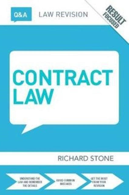 Book cover of: Q&A Contract Law. By: Richard Stone