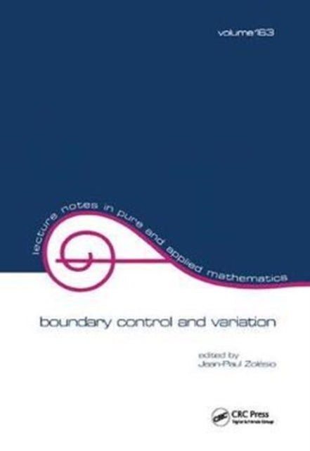 Book cover of: Boundary Control and Variation. By: Jean-Paul Zolesio