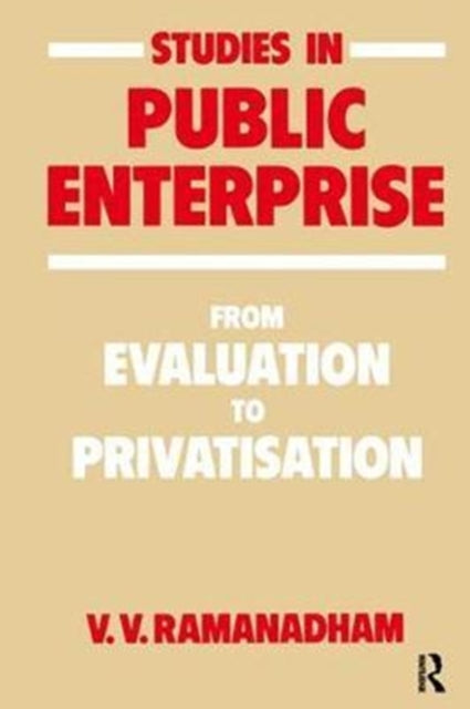 Book cover of: Studies in Public Enterprise. By: V. V. Ramanadham