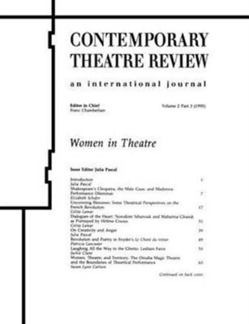 Book cover of: Women in Theatre 2£3. By: Julia Pascal
