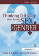 Book cover of: Thinking Critically about Research on Sex and Gender. By: Paula J. Caplan