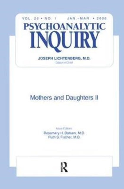 Book cover of: Mothers and Daughters II. By: Rosemary H. Balsam