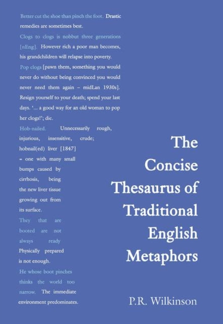 Book cover of: Concise Thesaurus of Traditional English Metaphors. By: P.R. Wilkinson