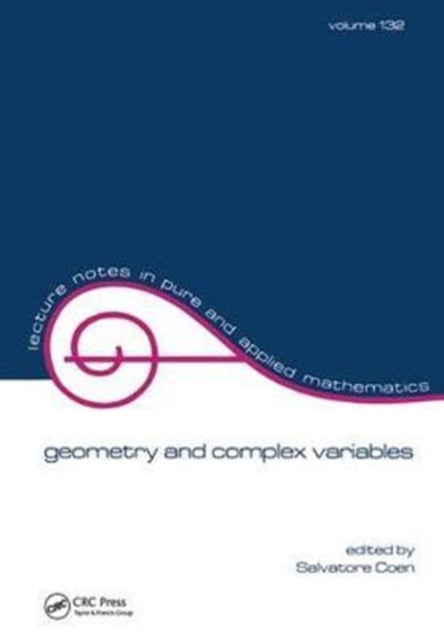 Book cover of: Geometry and Complex Variables. By: S. Coen