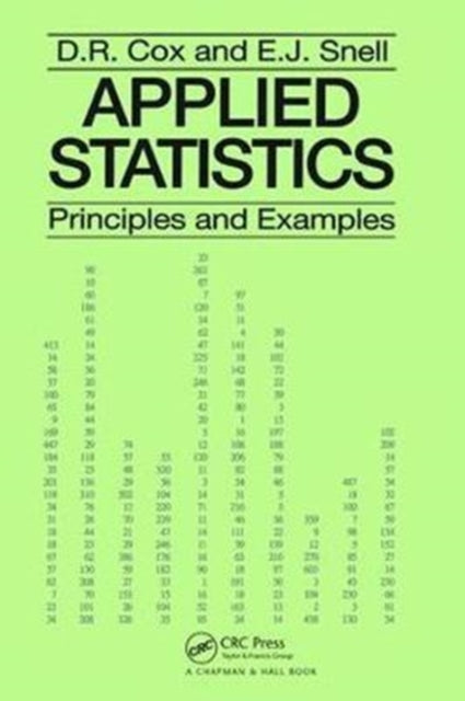 Book cover of: Applied Statistics - Principles and Examples. By: David R. Cox