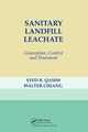 Book cover of: Sanitary Landfill Leachate. By: Syed R. Qasim