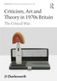 Book cover of: Criticism, Art and Theory in 1970s Britain. By: J.J Charlesworth