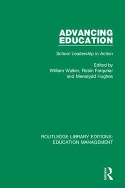 Book cover of: Advancing Education. By: William Walker