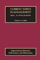 Book cover of: Current Topics in Management. By: M. Afzalur Rahim