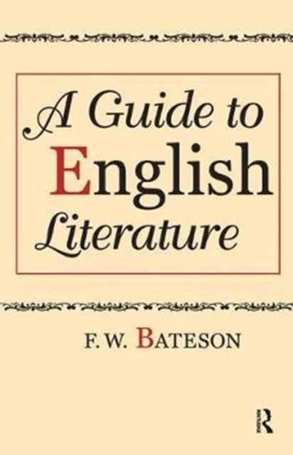 Book cover of: Guide to English Literature. By: F. W. Bateson