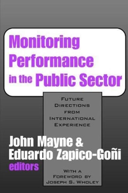 Book cover of: Monitoring Performance in the Public Sector. By: John Winston Mayne