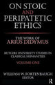 Book cover of: On Stoic and Peripatetic Ethics. By: David Riesman