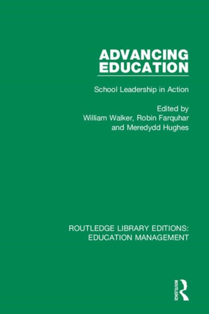 Book cover of: Advancing Education. By: William Walker