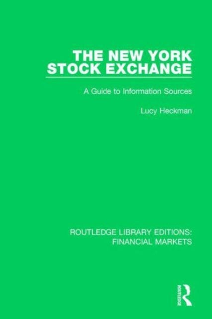 Book cover of: New York Stock Exchange. By: Lucy Heckman