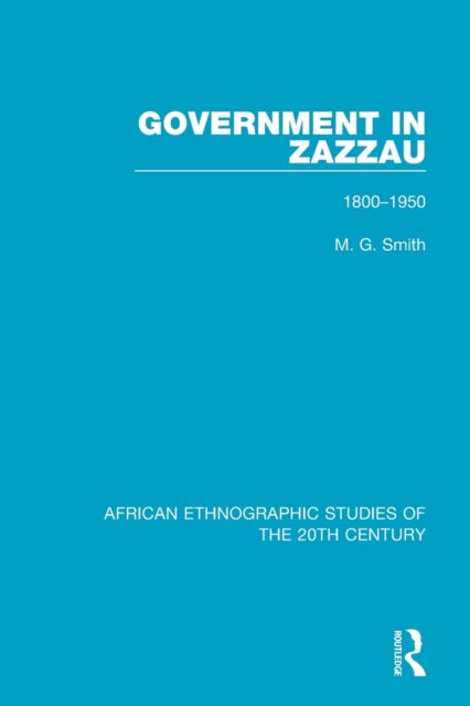 Book cover of: Government in Zazzau. By: M. G. Smith