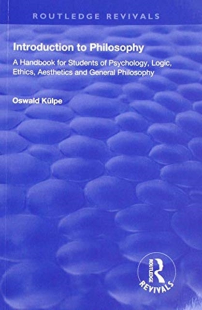 Book cover of: Introduction to Philosophy. By: Oswald Külpe