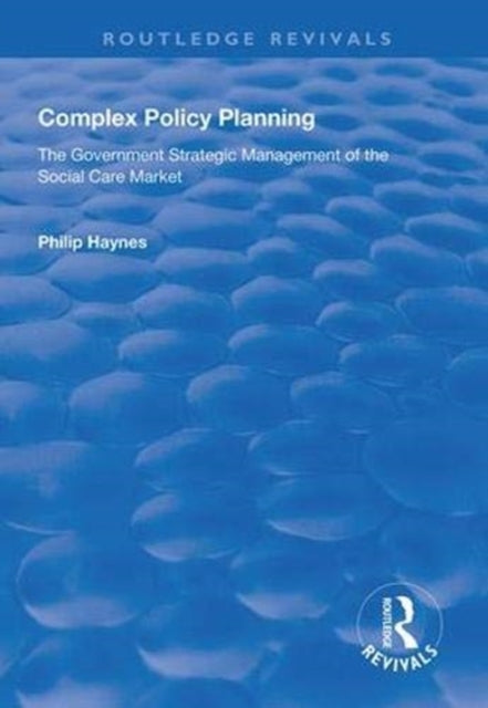 Book cover of: Complex Policy Planning