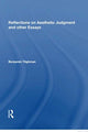 Book cover of: Reflections on Aesthetic Judgment and other Essays