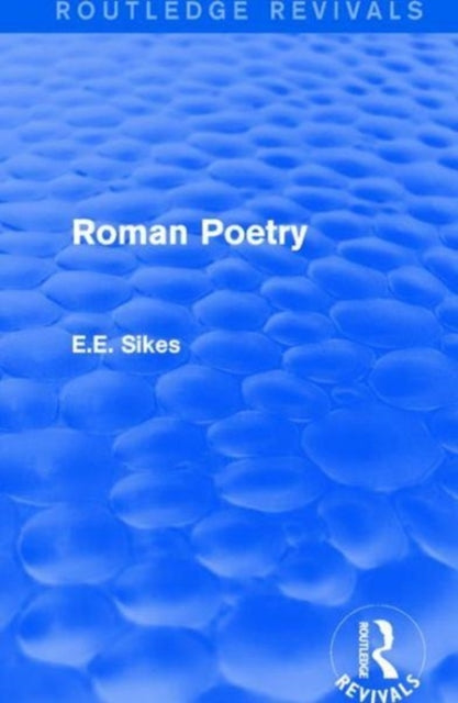 Book cover of: Roman Poetry. By: E. E. Sikes
