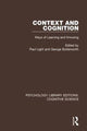 Book cover of: Context and Cognition. By: Paul Light - undifferentiated