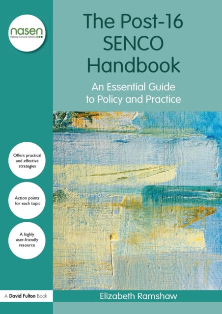 Book cover of: Post-16 SENCO Handbook. By: Elizabeth Ramshaw