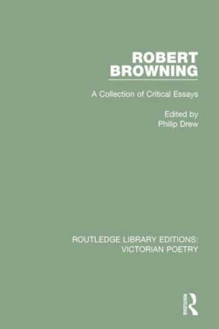 Book cover of: Robert Browning. By: Philip Drew