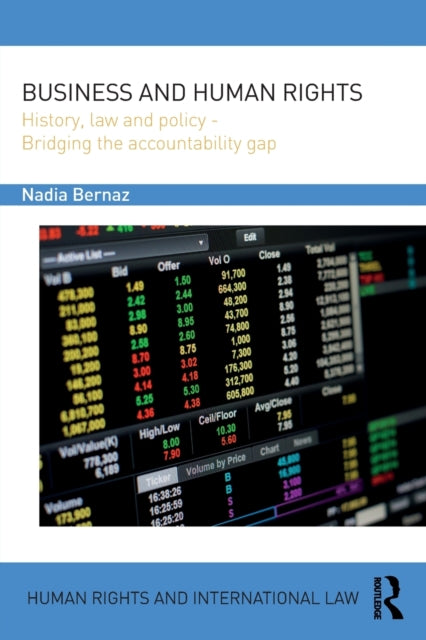 Book cover of: Business and Human Rights. By: Nadia Bernaz