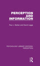 Book cover of: Perception and Information. By: Paul J. Barber