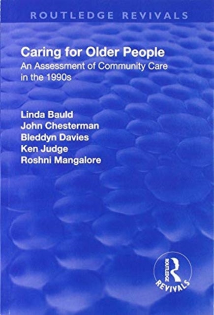 Book cover of: Caring for Older People. By: Linda Bauld