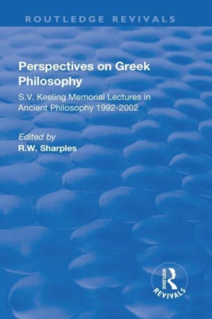 Book cover of: Perspectives on Greek Philosophy. By: R. W. Sharples