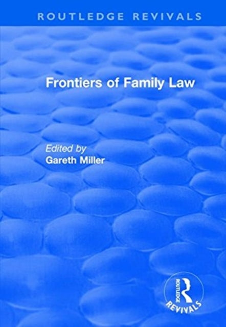 Book cover of: Frontiers of Family Law