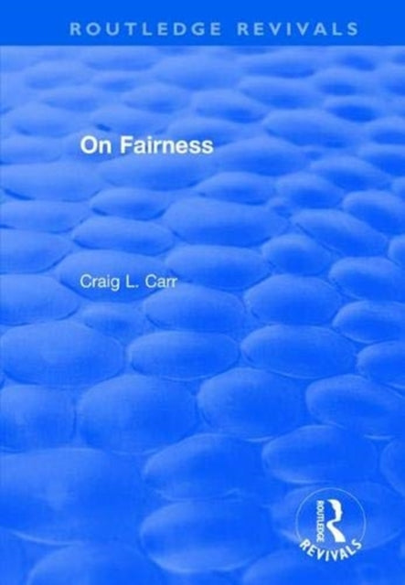 Book cover of: On Fairness. By: Craig L. Carr