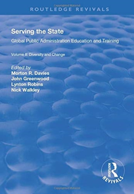 Book cover of: Serving the State. By: Morton R. Davies