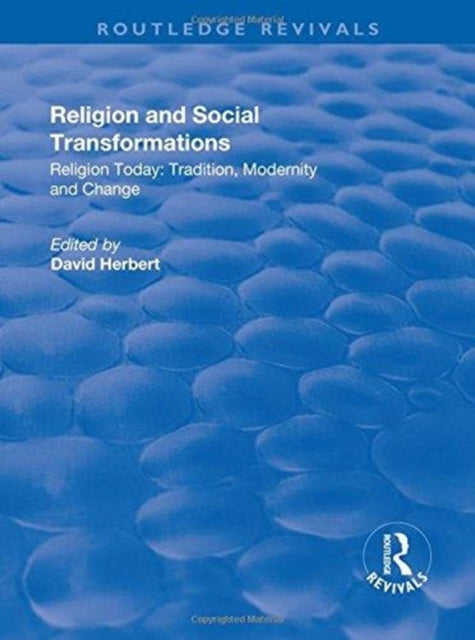 Book cover of: Religion and Social Transformations. By: David Herbert