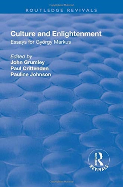 Book cover of: Culture and Enlightenment. By: Paul Crittenden