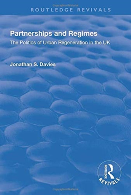 Book cover of: Partnerships and Regimes. By: Jonathan S. Davies