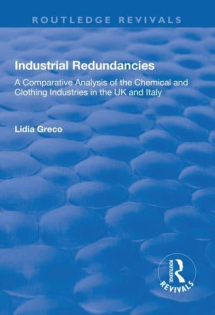 Book cover of: Industrial Redundancies. By: Lidia Greco