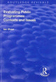 Book cover of: Evaluating Public Programmes: Contexts and Issues. By: Ian Shaw