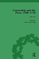 Book cover of: Censorship and the Press, 1580-1720, Volume 1. By: Geoff Kemp