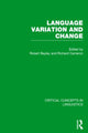 Book cover of: Language Variation and Change. By: Robert Bayley