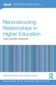 Book cover of: Reconstructing Relationships in Higher Education. By: Celia Whitchurch
