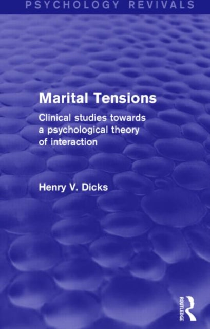 Book cover of: Marital Tensions (Psychology Revivals). By: Henry V. Dicks