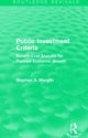 Book cover of: Public Investment Criteria (Routledge Revivals). By: Stephen A. Marglin