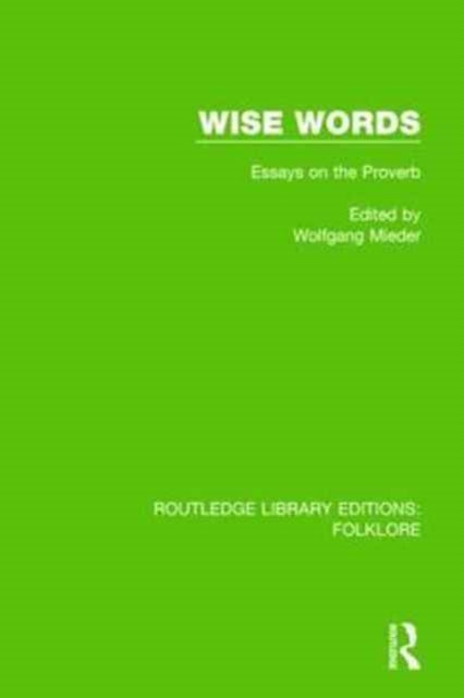 Book cover of: Wise Words Pbdirect. By: Wolfgang Mieder