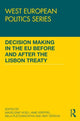 Book cover of: Decision making in the EU before and after the Lisbon Treaty. By: Madeleine Hosli