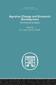 Book cover of: Agrarian Change and Economic Development. By: E. L. Jones