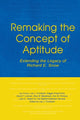 Book cover of: Remaking the Concept of Aptitude. By: Lyn Corno