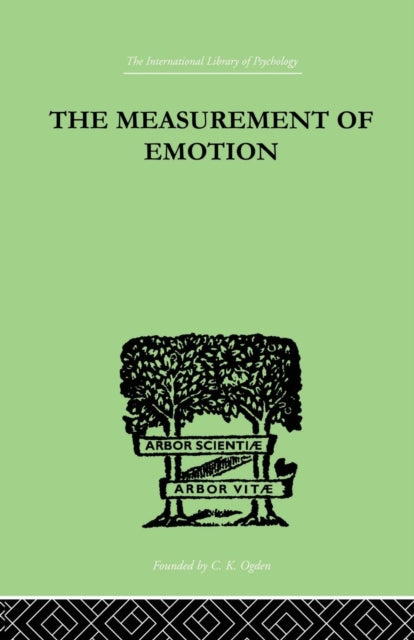 Book cover of: Measurement of Emotion. By: Whately Smith, W, W.